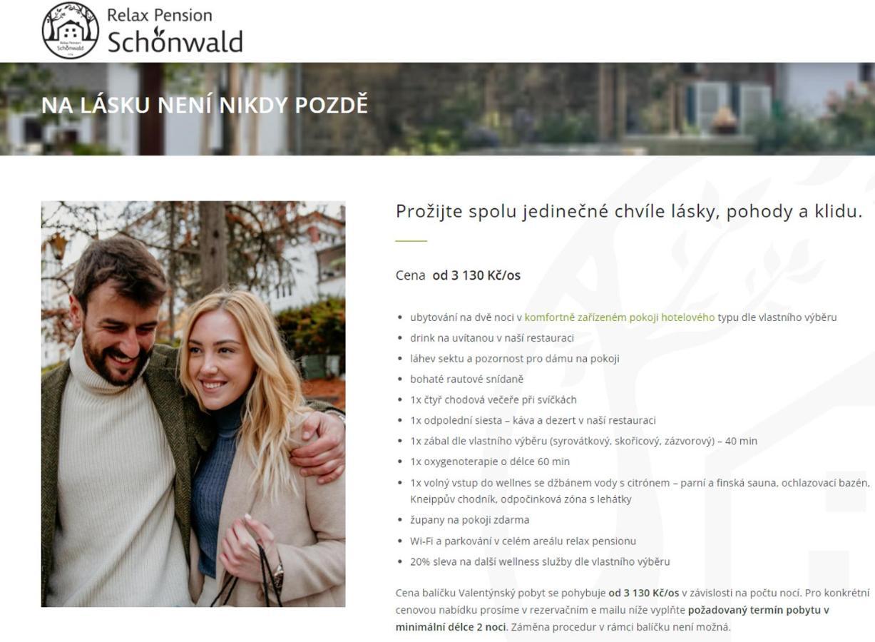 Relax Pension Schonwald Budisov nad Budisovkou Zewnętrze zdjęcie